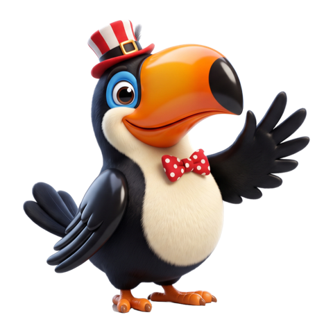 Mini Toco, a plush toucan prize